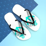 Teal Anchor Unisex Flip-Flops - RobbNPlunder