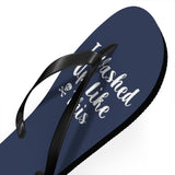 Washed Up Unisex Flip-Flops - RobbNPlunder