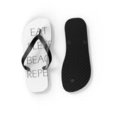 Eat Sleep Beach Repeat Unisex Flip-Flops - RobbNPlunder