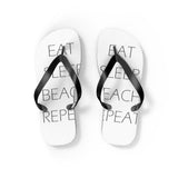 Eat Sleep Beach Repeat Unisex Flip-Flops - RobbNPlunder