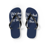 Washed Up Unisex Flip-Flops - RobbNPlunder