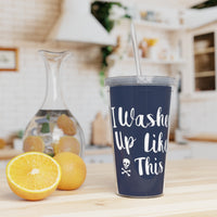 Washed Up Plastic Tumbler with Straw - RobbNPlunder