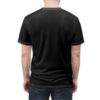 Distressed Anchor Black Tee - RobbNPlunder
