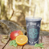 Mermaid Tumbler with Straw - RobbNPlunder