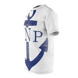 Distressed Anchor White Tee - RobbNPlunder