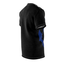 Distressed Anchor Black Tee - RobbNPlunder