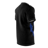 Distressed Anchor Black Tee - RobbNPlunder