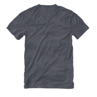 Logo Patch V-Neck Tee - Asphalt - RobbNPlunder
